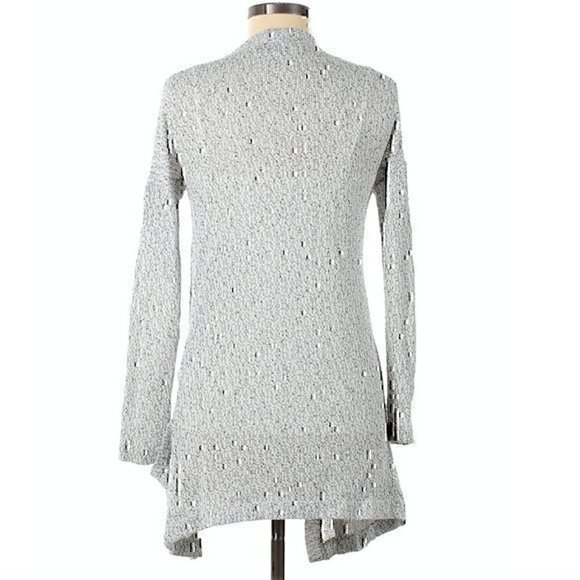 SPARKLE FADE URBAN OUTFITTERS White Black Open Marled Knit Cardigan Sweater XS - Picture 4 of 9